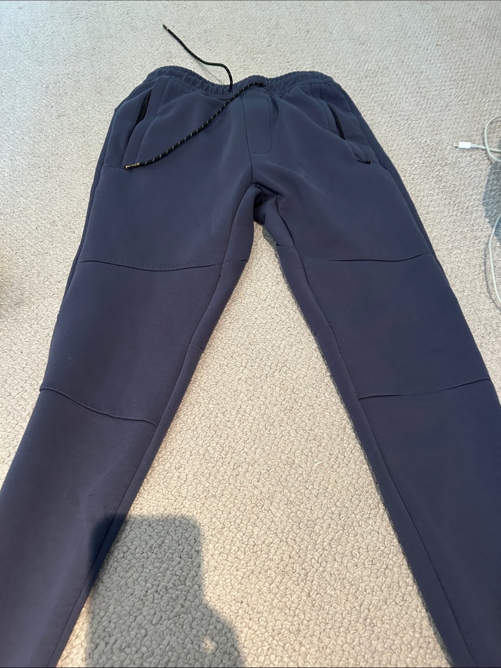 American Eagle Outfitters Men's Navy Drawstring Joggers